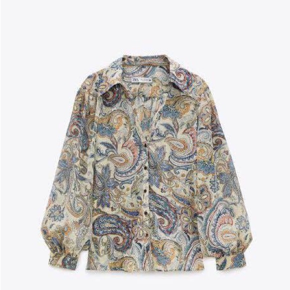 PAISLEY PRINT SHIRT RARE - Picture 3 of 3